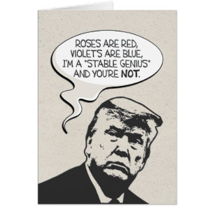 "Ik ben een Stable Genius" Donald Trump Birthday C