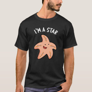 Ik ben een Star Funny Starfish Pun Dark BG T-shirt