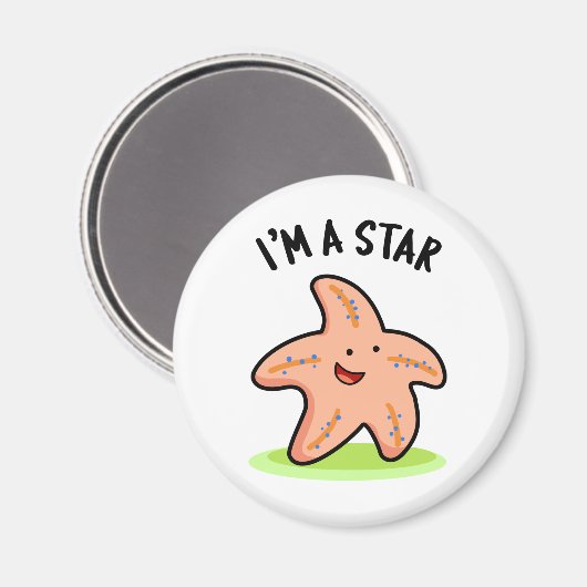 Ik ben een Star Funny Starfish Pun Magneet (Voorkant / Achterkant)
