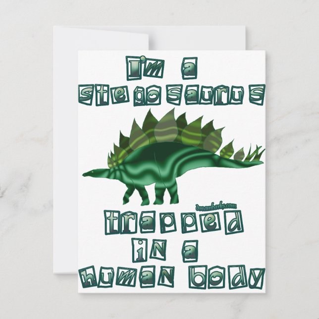 Ik ben een Stegosaurus (Voorkant)