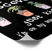 Ik ben een steigers op de weg naar de berging. poster (Hoek)