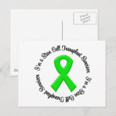 Ik ben een Stem Cell Transplant Survivor Briefkaart (Voorkant / Achterkant)