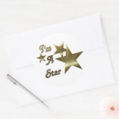 Ik ben een ster ronde sticker (Envelop)