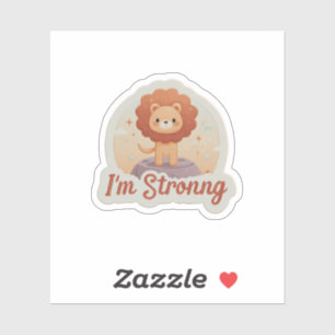 "Ik ben een sterke affirmatie Sticker Motivatie