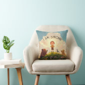 Ik ben een sterke jongens affirmatie kussen (Stoel)