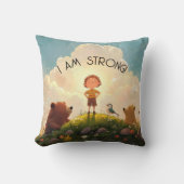 Ik ben een sterke jongens affirmatie kussen (Voorkant)