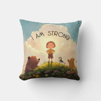 Ik ben een sterke jongens affirmatie kussen