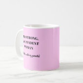 Ik ben een sterke onafhankelijke vrouw - Funny Mug Koffiemok (Voorkant links)