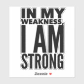 Ik ben een sterke Sticker (Vel)