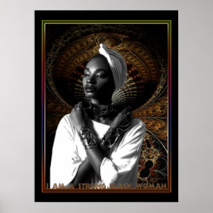 Ik ben een sterke zwarte vrouw poster