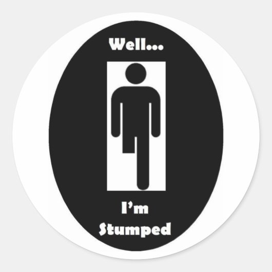 Ik ben een stompe Sticker (Voorkant)