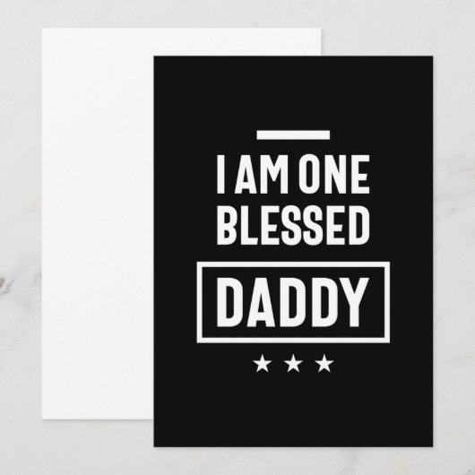 Ik ben een stompzinnige papa | Vader Gift Kaart (Voorkant / Achterkant)