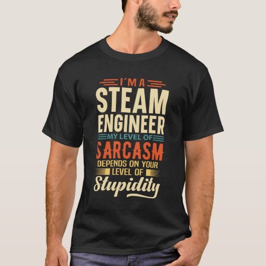 Ik Ben Een Stoomingenieur T-shirt (Voorkant)