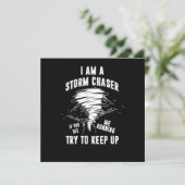 Ik ben een Storm Chaser Tornado Hurricane Wind Gif Kaart (Staand voorkant)