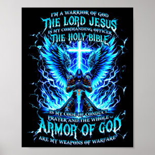 Ik ben een strijder van God, een wapenrusting van  Poster
