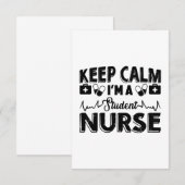 Ik ben een studentenverpleegster bedankkaart (Voorkant / Achterkant)
