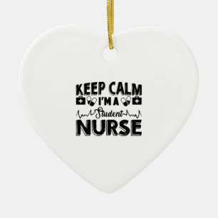 Ik ben een studentenverpleegster keramisch ornament
