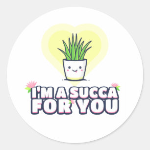 Ik ben een Succa voor je kaart Ronde Sticker