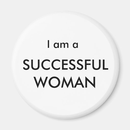 Ik ben een SUCCESVOLLE VROUW Koelkast Magnet (Voorkant)