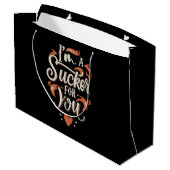 Ik ben een Sucker voor jou Groot Cadeauzakje (Achterkant Gekanteld)