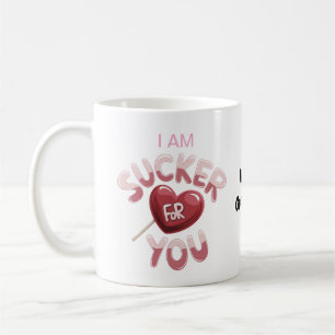 Ik ben een Sucker voor Jou Groovy Valentijnskaart Koffiemok