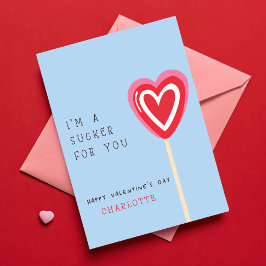 Ik ben een Sucker voor jou Kinder Klaslokaal Valen Kaart