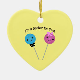 Ik ben een sukkel voor je! keramisch ornament