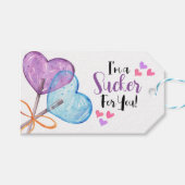 Ik ben een sukkel voor je Valentijn Kaart Cadeaulabel (Voorkant (Horizontaal))