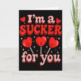 Ik ben een sukkel voor jou Candy Heart Love Happy  Kaart