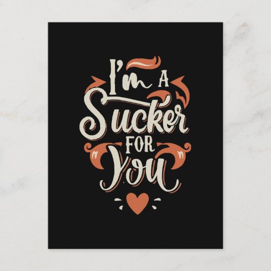 Ik ben een sukkel voor jou informatiekaartje (Voorkant)