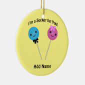 Ik ben een sukkel voor jou! keramisch ornament (Rechts)