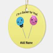 Ik ben een sukkel voor jou! keramisch ornament (Links)