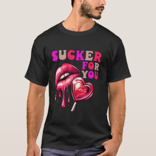 Ik ben een sukkel voor jou Snoep hart liefde happy T-shirt