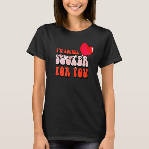 Ik ben een sukkelaar voor je Snoep hartliefde, vro T-shirt
