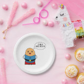 Ik ben een superaardappel papieren bordje (Feest)