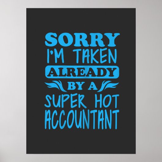 Ik ben een superaccountant poster (Voorkant)