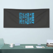 Ik ben een superaccountant spandoek (Beurs)
