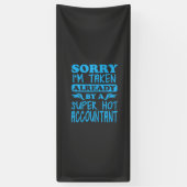 Ik ben een superaccountant spandoek (Verticaal)