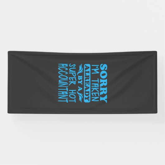 Ik ben een superaccountant spandoek (Horizontaal)