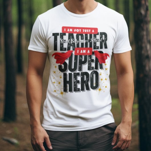 Ik ben een Superheld Docenten Waardering T-shirt