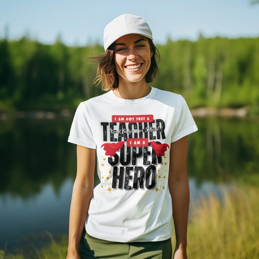 Ik ben een Superheld Docenten Waardering wit T-shirt