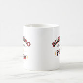 Ik ben een superheld omdat ik PEW-geluiden maak Koffiemok (Center)