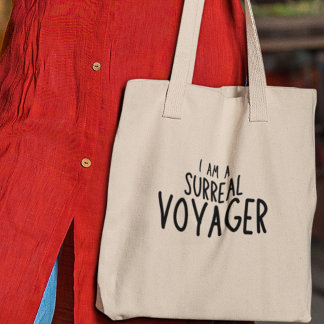 Ik ben een Surrealistische Reis Avontuur Verkennen Tote Bag