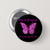 Ik ben een 'Survivor Brain Aneurysm Awareness' Ronde Button 5,7 Cm (Voorkant /achterkant)