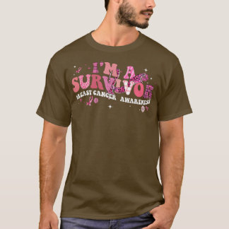 Ik ben een Survivor Breast Cancer Awareness Pink R T-shirt