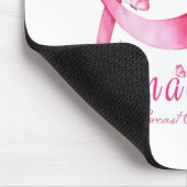 Ik ben een Survivor Dragonfly Breast Cancer Bewust Muismat (Hoek)