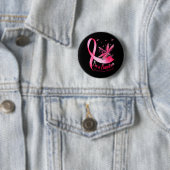 Ik ben een Survivor Dragonfly Breast Cancer Bewust Ronde Button 5,7 Cm (In situ)