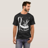 Ik ben een Survivor Dragonfly Lung Cancer Awarenes T-shirt (Voorkant volledig)