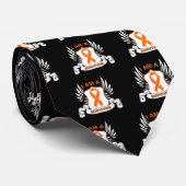 Ik ben een Survivor - (Oranje lint) nierkanker Stropdas (Opgerold)