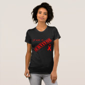 Ik ben een Survivor - Red Ribbon AIDS & HIV T-shirt (Voorkant volledig)